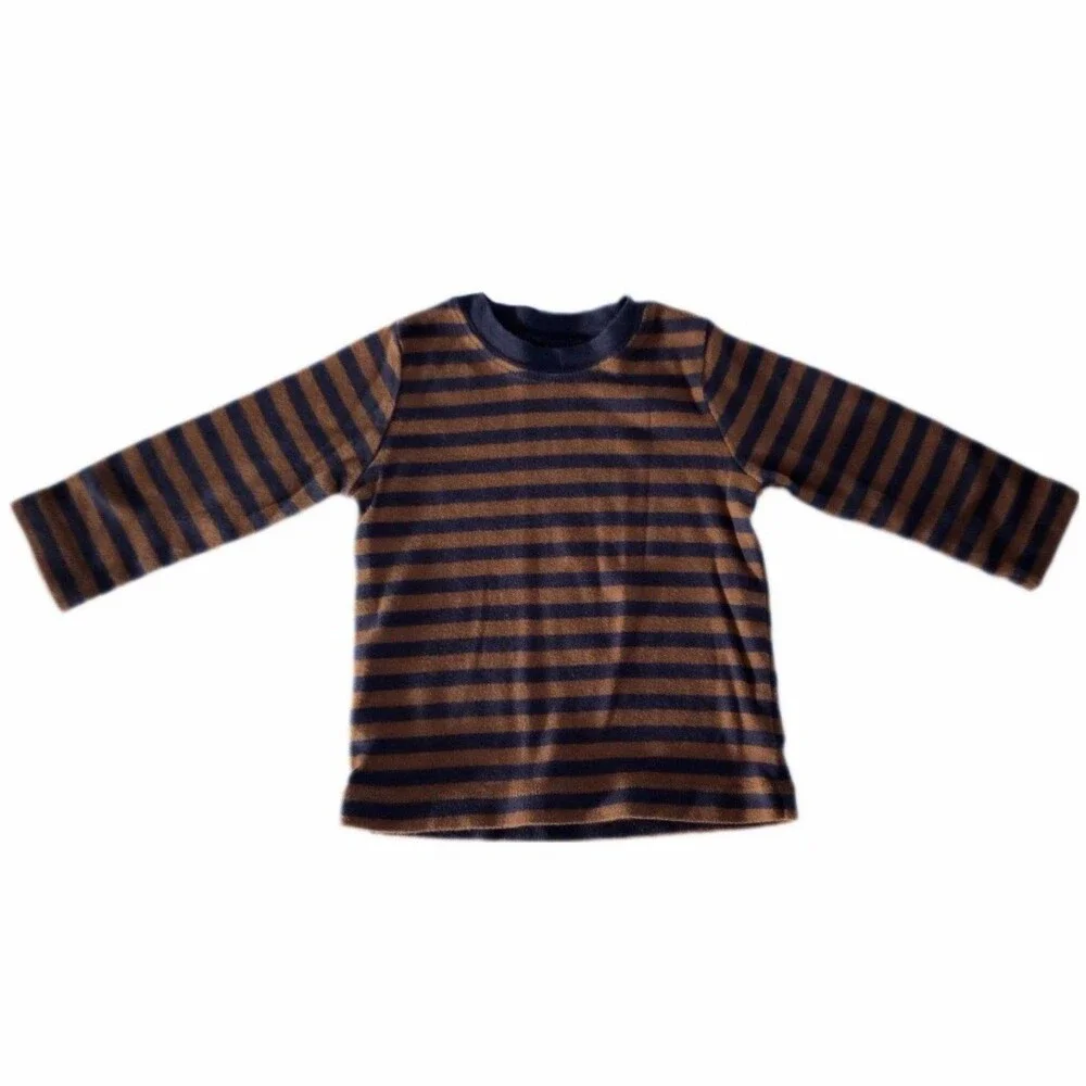 Carter's 2pc Overall Outfit Long Sleeve Top + Corduroy Pants sz 12M Boys